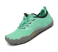 SAGUARO Enfants Chaussures de Trail Chaussures Minimalistes pour Garçons et Filles Respirant Antidérapant Barefoot Chaussures de Sport Running Extérieur Vert 36 EU