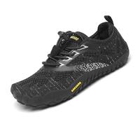 SAGUARO Enfants Chaussures de Trail Chaussures Minimalistes pour Garçons et Filles Respirant Antidérapant Barefoot Chaussures de Sport Running Extérieur Noir 28 EU