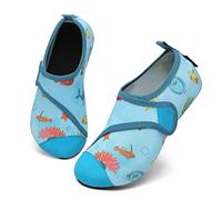 SAGUARO Enfants Chaussures d'eau Garçon Fille Chaussures Aquatiques Respirant Séchage Rapide Été Chaussures de Natation Bleu 28/29 EU