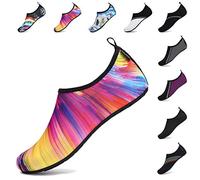 SAGUARO Femme Chaussures d'eau Homme Chaussures de Plage Unisexe Chaussures Aquatiques Respirant Séchage Rapide Chaussures de Natation Multicolore 40/41 EU