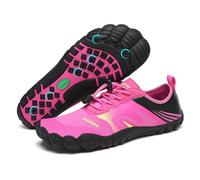 SAGUARO Femme Chaussures d'eau Séchage Rapide Respirant Chaussons de Plage Été Homme Chaussures Aquatique pour Extérieur Sport Natation Plongée, Rouge Cramoisi 37 EU