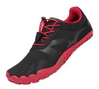 SAGUARO Homme Femme Barefoot Shoes Chaussures Minimalistes Chaussures de Trail Pieds Nus pour Fitness Randonnée Mode Rouge,GR.42