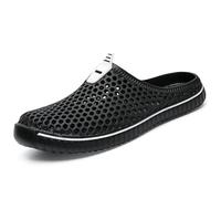 SAGUARO Sabots et Mules Hommes Femmes Respirant Chaussures de Jardin été Pantoufles Plage Piscine Chaussons Noir 45
