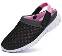 SAGUARO Sabots Homme Femme Chausson Respirant Léger Sandales de Plage Mesh Mules Pantoufle pour Piscine, Rose, 39 EU