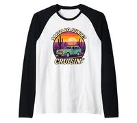 Saguaro Sunset Cruisin Chemise rétro Desert Road Arizona Manche Raglan