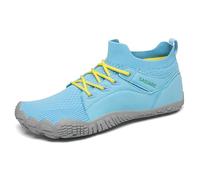 SAGUARO Unisexe Mid Top Barefoot Shoes Homme Femme Chaussure Trail Running Fitness de Antidérapant Respirant Confortable Turquoise 40 EU