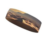 Sahara Desert Bandeau de sport pour homme et femme, s'adapte à toutes les tailles de tête, ultra absorbant et antidérapant pour la course, le yoga, la gym