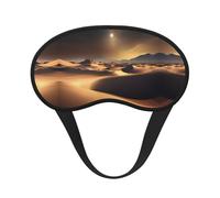 Sahara Desert C'est un masque pour les yeux à bord noir. Le masque doux pour les yeux peut améliorer la qualité du sommeil et est adapté pour l'intérieur, l'extérieur et les voyages.