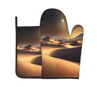 Sahara Desert Kitchen Lot de 2 gants d'isolation thermique et anti-brûlure
