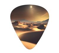 Sahara Desert Lot de 12 médiators résistants à l'usure pour guitare, basse, guitare électrique, ukulélé, fin, moyen, lourd
