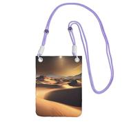 Sahara Desert Sac à bandoulière pour téléphone portable et femme - Étanche - Mini sac à main pour téléphone portable - Petit sac à bandoulière avec sangle réglable - Pochette de voyage pour téléphone