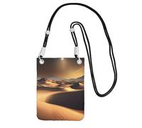Sahara Desert Sac à bandoulière pour téléphone portable et femme - Étanche - Mini sac à main pour téléphone portable - Petit sac à bandoulière avec sangle réglable - Pochette de voyage pour téléphone