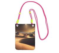 Sahara Desert Sac à bandoulière pour téléphone portable et femme - Étanche - Mini sac à main pour téléphone portable - Petit sac à bandoulière avec sangle réglable - Pochette de voyage pour téléphone