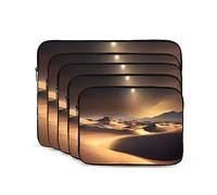 Sahara Desert Sacoche pour ordinateur portable de 10 pouces - Résistante aux chocs - Tendance - Pour homme et femme