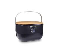 Sahara Mini barbecue à gaz portable 2,7 kW avec grille en fonte et couverture de planche à découper pour camping-car, pique-nique, avec régulateur de tuyau et adaptateur de bouteille de gaz de 11 kg