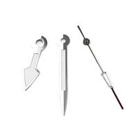 Saharuse 1 Aiguille de Montre NH argentée Compatible avec Les mouvements NH35, NH36, PT5000, ETA2836, 2824, DG2813, 3804 et Miyota8215, 8205, 821A. Accessoires Inclus(Silver-Yellow 3)