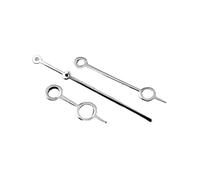 Saharuse 1 Aiguille NH35, Accessoires de Montre, argentée, dorée, Rose et Bleue, Creuse, Compatible avec Les mouvements NH35/NH36/NH70/4R/7S(Silver)