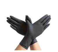 Saharuse Gants De Cuisine Jetables En Latex Nitrile, Noirs, Vaisselle Lavage, Travaux Ménagers, Industrie Automobile, Jardinage, Soins for Animaux Compagnie, Outils(Black-M-23x10cm,20PCS (10 pairs))