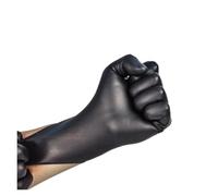 Saharuse Gants En Caoutchouc Jetables Latex Noir Sans Lavage PVC Ménage Industrie Automobile Jardinage Soins Des Animaux Outil De Cuisine(S-22x8cm,20PCS (10pairs))