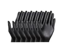 Saharuse Gants Jetables En Nitrile Noir, Paquet, Outils De Cuisine À Domicile, Tatouage, Lavage Voiture, Travaux Nettoyage Ménager(L-23x11cm,20PCS (10 pairs))