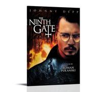 SAHDU I REWNRN Affiches de la neuvième porte - Décoration murale décorative sur toile vintage pour salon, chambre à coucher, 20 x 30 cm, style cadre