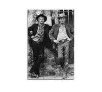 SAHDU I REWNRN Butch Cassidy And The Sundance Kid Poster décoratif sur toile vintage pour salon, chambre à coucher, 60 x 90 cm, sans cadre