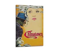 SAHDU I REWNRN Chinatown Affiches murales esthétiques - Décoration murale vintage sur toile pour salon, chambre à coucher - 30 x 45 cm - Style cadre