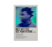 SAHDU I REWNRN Denzel - Poster décoratif vintage sur toile pour salon, chambre à coucher, 50 x 75 cm, style album de curry Melt My Eyez See Your Future