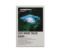 SAHDU I REWNRN MGMT LateNightTales Poster décoratif sur toile vintage pour salon, chambre à coucher, 50 x 75 cm, style sans cadre
