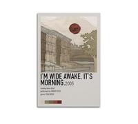 SAHDU I REWNRN Poster décoratif « I'm Wide Awake, It's Morning » - Motif yeux lumineux - Décoration murale vintage - Pour salon, chambre à coucher - 20 x 30 cm - Style sans cadre