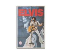 SAHDU I REWNRN Poster décoratif sur toile vintage pour salon, chambre à coucher, 60 x 90 cm, style Elvis Presley