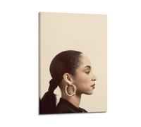 SAHDU I REWNRN Sade Poster mural décoratif sur toile vintage pour salon, chambre à coucher, 50 x 75 cm, style cadre