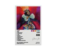 SAHEAWEBWBAE J.COLE KOD Affiches murales esthétiques sur toile vintage - Décoration pour salon, chambre à coucher - 30 x 45 cm - Style sans cadre