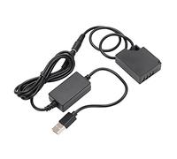 Sahgsa Adaptateur d'alimentation pour Batterie Factice NP-W126 pour XT2 XT3 - Alimentation Stable pour Une Durée de Travail Prolongée - Convient aux Utilisateurs de Banque d'alimentation