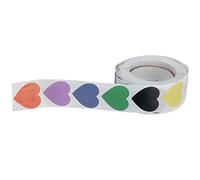 Sahgsa Autocollants Adhésifs en Forme de Cœur, étiquette Durable pour Bloc-Notes de Scrapbooking, Emballage Cadeau, 480 Pièces, pour Notes Scolaires, Classification de Cuisine, 6,1 X 2,8 Cm