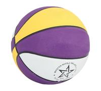 Sahgsa Basket-Ball de Sport en Caoutchouc, Durable, Résistant à la Transpiration, Prise Facile pour Les Adolescents, Entraînement Jaune (Numéro 3 (14 X 2,9 X 2 cm / 5,5 1,1 0,8)