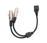 Sahgsa Câble de Conversion de Son Double XLR Femelle vers RJ45, Transmission de Signal XLR Stable, 25cm
