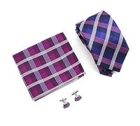 Sahgsa Ensemble de Cravates Classiques à Carreaux pour Hommes, Kit de Cravates Durables et élégantes pour les Fêtes de Mariage, Accessoires pour Vêtements D'affaires