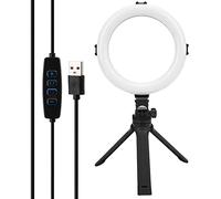 Sahgsa Ensemble de Trépied D'éclairage Annulaire Kit de Lumière de Remplissage à intensité Variable pour Le Maquillage de beauté Vlog de Diffusion en Direct, 72 Pièces 10 Niveaux Réglables 5-7,5