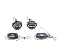 Sahgsa Haut-parleurs Stéréo Ronds de Voiture pour Camion avec Son sans Perte, Matériau Métallique de qualité Supérieure pour Système 12V DC