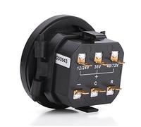 Sahgsa Indicateur de Batterie Numérique LED avec Compteur Horaire pour Voiturette de - Surveillance Efficace de la Puissance pour Batteries 12 V/24 V/36/48 /72 - Écran LCD Facile à Lire - Idéal