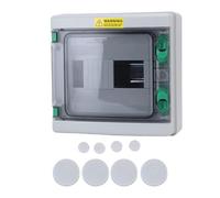 Sahgsa IP66 Boîte de Jonction électrique à L'épreuve de L'eau Extérieure - Boîte de Distribution de 8 Circuits avec Couvercle Transparent | Protection de qualité Industrielle
