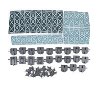 Sahgsa Jeu de blocs de construction de voie - Kit de construction éducatif pour viaduc - Amélioration des compétences pratiques - Jeu sûr - Pour les enfants à partir de 3 ans - Accessoires de pont