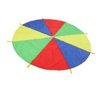 Sahgsa Jouet parachute pour enfants à partir de 3 ans - Jeu de plein air multicolore avec coopération et développement musculaire - Lavable en machine pour les activités de maternelle