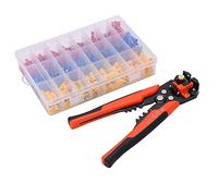 Sahgsa Kit de Bornes de Câble, Dénudeur de Fil Efficace pour Bateau Automobile Rouge Bleu Jaune 400 Pièces