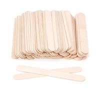 Sahgsa Lot de 100 bâtonnets de cire en bois - Agitateurs jetables polyvalents pour épilation et soins de beauté