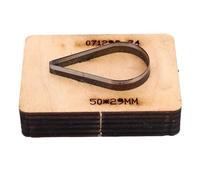 Sahgsa Moule de Coupe en Cuir - Mattre de Gouttelettes à Eau 50x29cm Cutter de Base en Bois | Pour le Cuir, le Carton, le Caoutchouc, le Plastique et L'artisanat