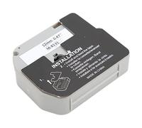 Sahgsa Recharges pour imprimante d'étiquettes, impression de précision, ruban d'étiquettes durable pour PT-65, PT-70, -80, idéal pour boîtiers en PVC, gaines thermorétractables (fond transparent mk12