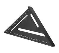 Sahgsa Règle Triangulaire pour le Travail du Bois en Alliage D'aluminium, Outil de Rapporteur de Haute Précision pour Application Industrielle 1x150mm (150MM)