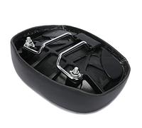 Sahgsa Siège de Selle de Vélo VTT, Confortable, Doux, Large, Grande Housse pour Le Cyclisme Longue Distance en Noir (Noir)
